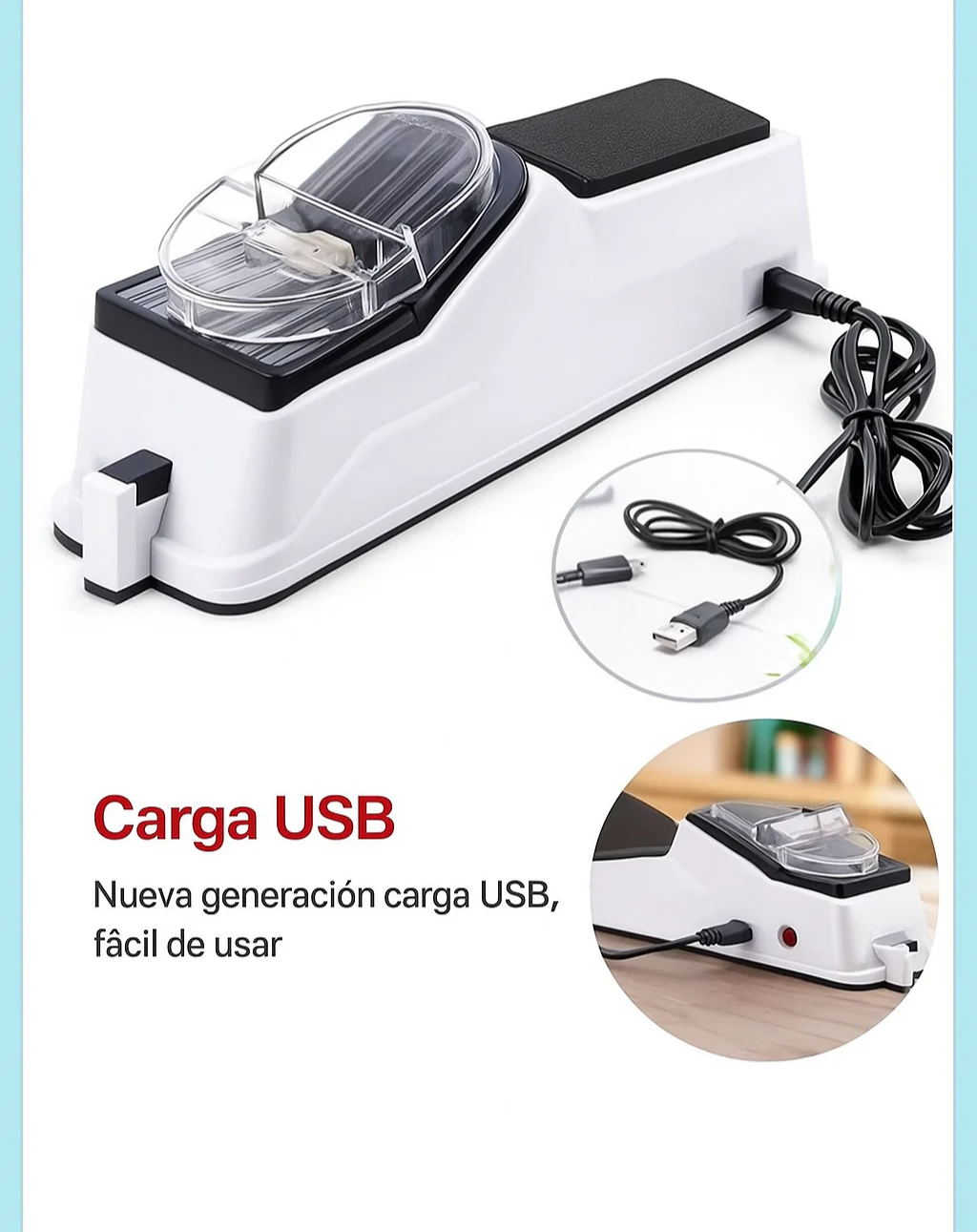 Afilador Eléctrico Premium: cuchillos como nuevos en segundos