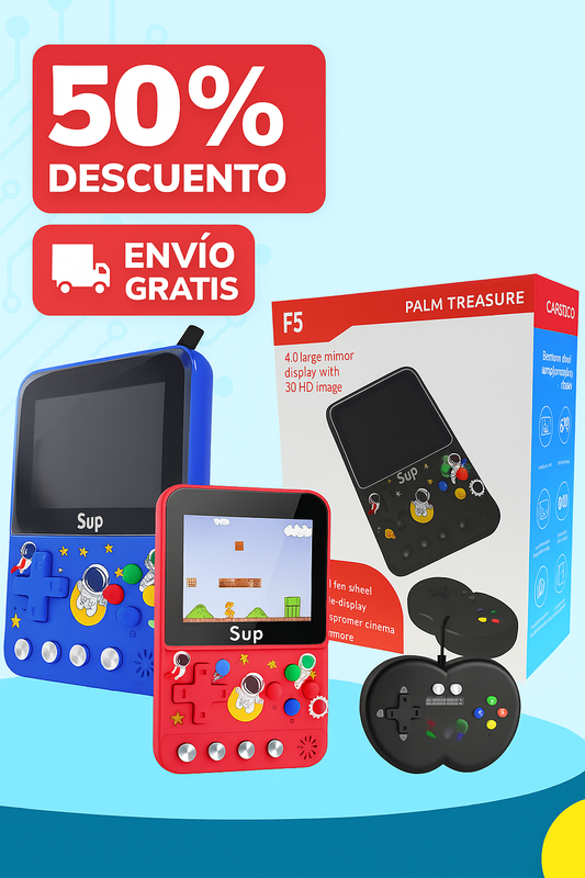 Revive tu infancia con la Consola Retro Classic F5 – 400 juegos listos para jugar