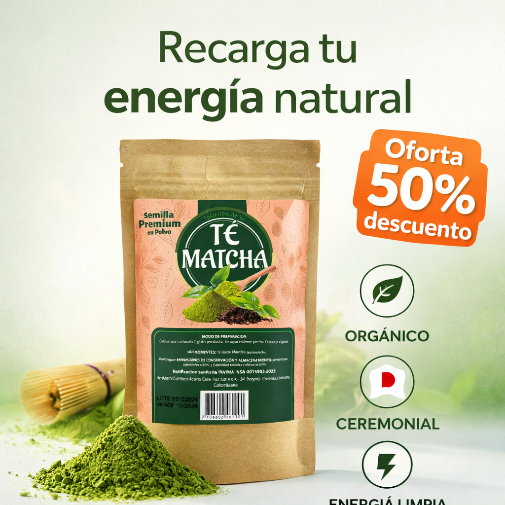 Té Matcha Premium Japonés – Energía Natural, Enfoque y Bienestar en Cada Taza