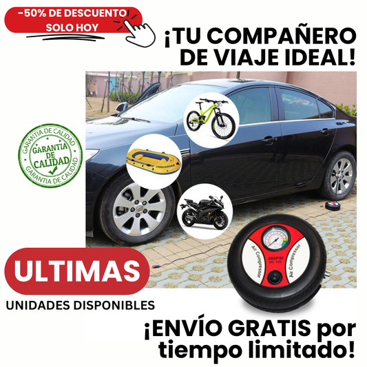 MINI COMPRESOR: Compacto, potente y listo para ayudarte en cualquier situación