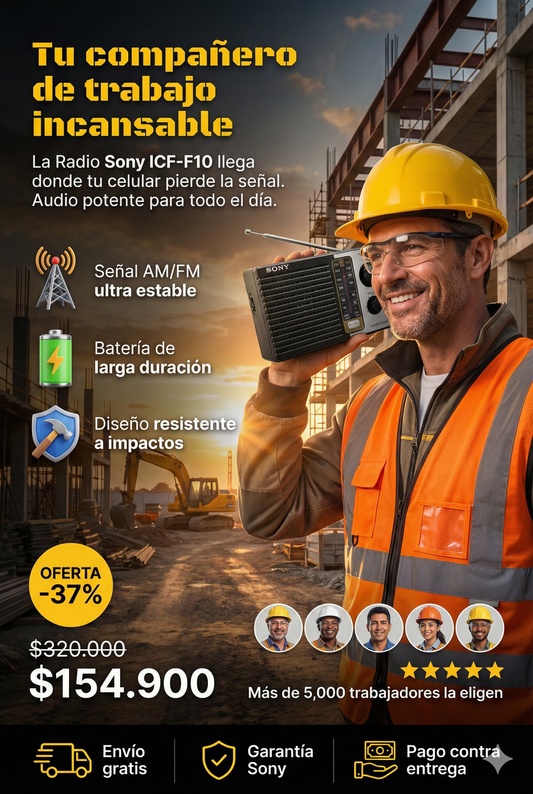 Radio Sony portátil a pilas – Tu compañía de sonido confiable en cualquier momento y lugar