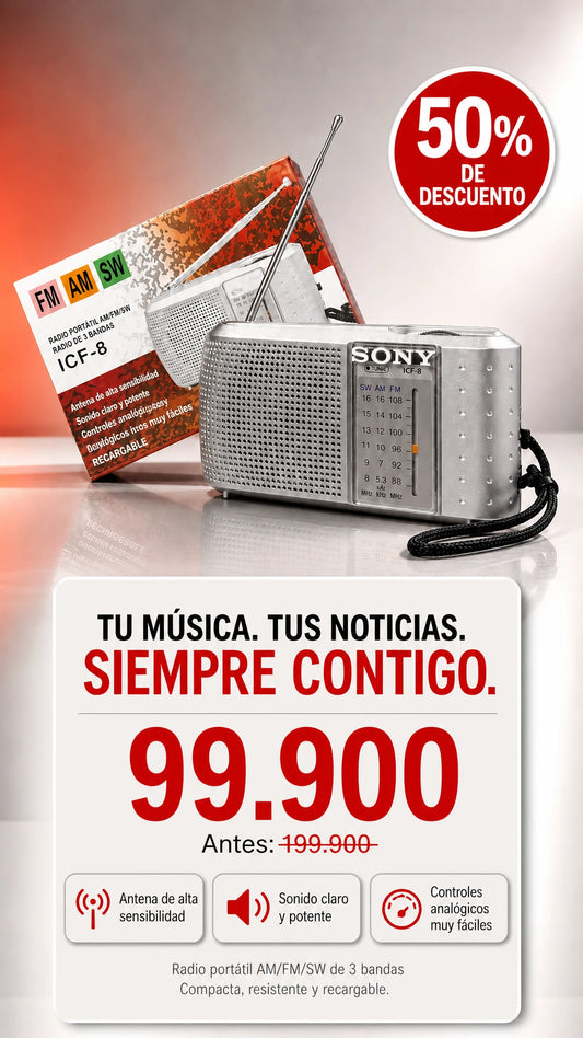 RADIO SONY PEQUENO