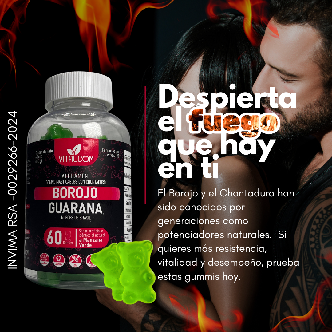 ALPHAMEN: Energía en Gomitas, Natural y Deliciosa