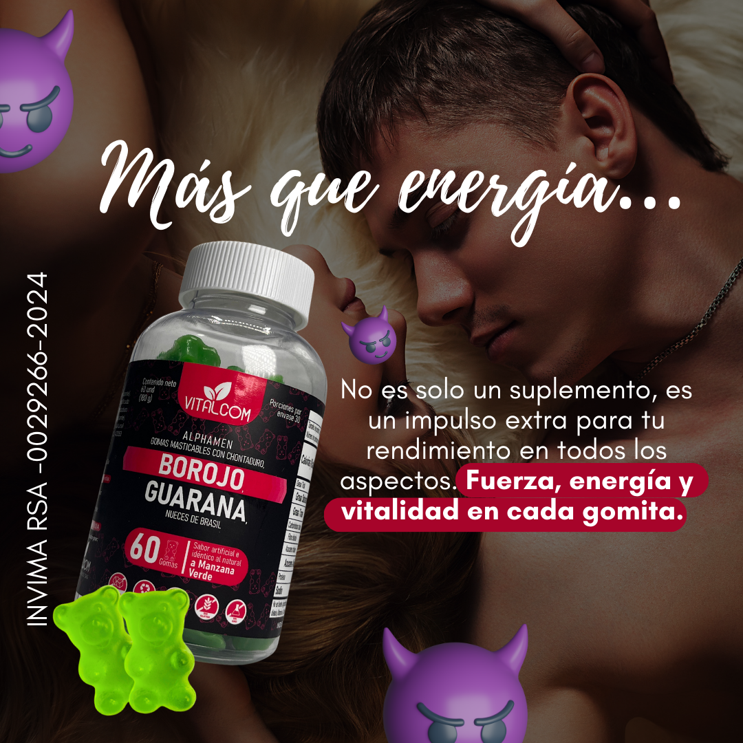 ALPHAMEN: Energía en Gomitas, Natural y Deliciosa