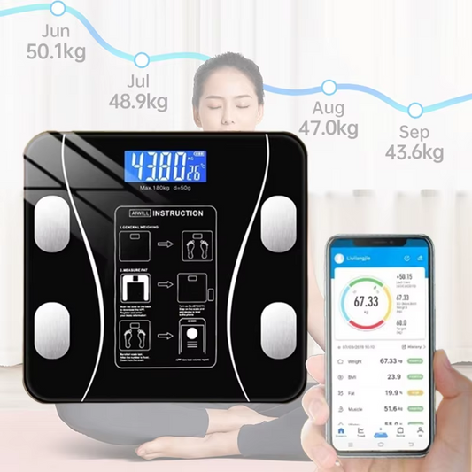 Báscula Inteligente Bluetooth + App: Tu Salud en Cada Paso
